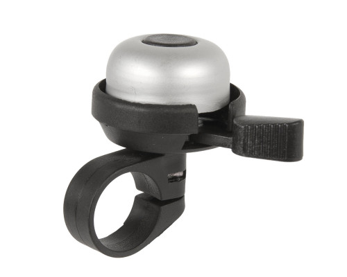 Звонок 5-420181 алюминиевый /пластик мини ″динг-донг″ серебристый-черный