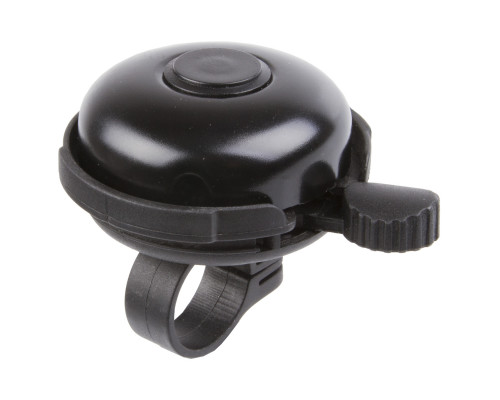 Звонок 5-420191 алюминиевый /пластик D=53мм черный (на блистере) M-WAVE