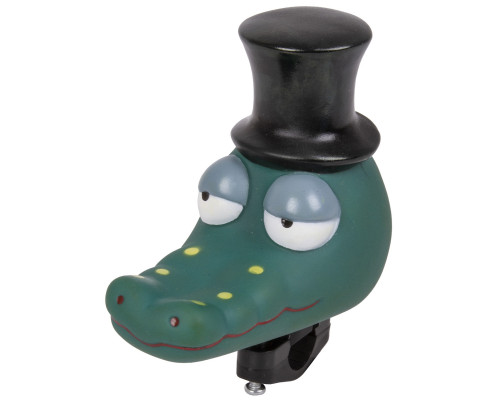 Клаксон 5-422044 резина/пластик детский сине-черный ″крокодил″