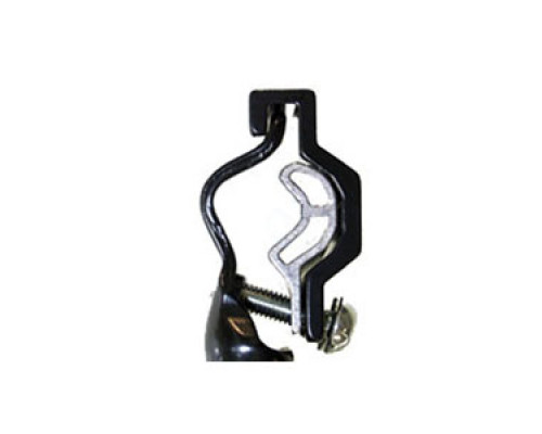 Подножка 5-430710 алюминиевая 24-29″ регулируемая универсальная одноперьевая крепление на разные формы перьев (с адаптером) черная OSTAND