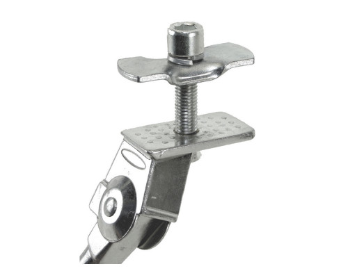 Подножка 5-430835 алюминиевая 20-29″ регулируемая центрального крепления с планкой, универсальная серебристый