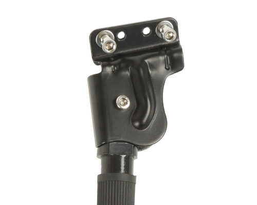 Подножка 5-430848 алюминиевая 24-29″ регулируемая одноперьевая крепление к заднему перу двумя болтами с универсальным отверстием 40мм и 18мм) черная OSTAND