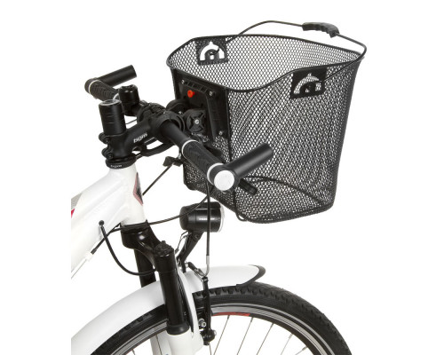 Корзина 5-431518 передняя 35х25х25/22см быстросъемная д/руля 25,4/31,8мм сталь черная CLIP ON VENTURA