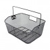 Корзина 5-431540 задняя 41х30х18/15см сталь на багажник с ручкой черная