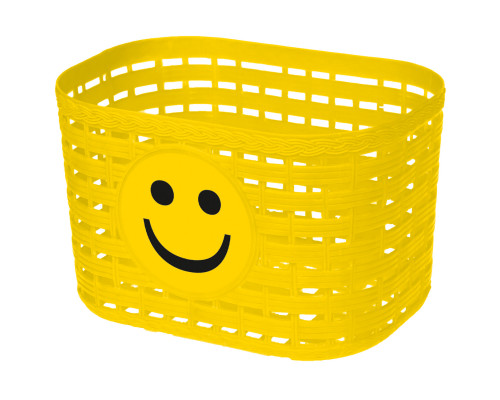 Корзина 5-431551 детская 20х14х13см пластиковое универсальное крепление на руль/багажник желтая