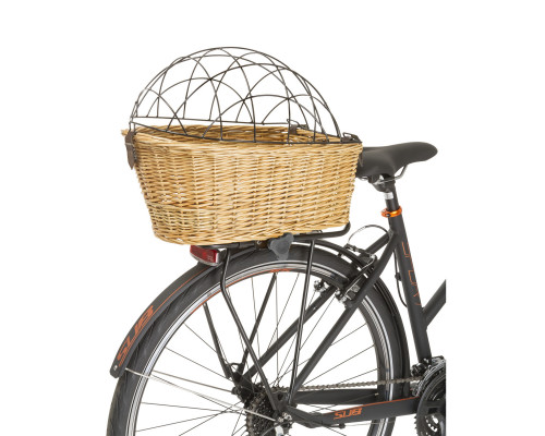 Корзина 5-431605 для животных на багажник быстросъемная 44х31х22/16см сталь/дерево плетеная HANDMADE коричневая CARRIER TOP M-WAVE