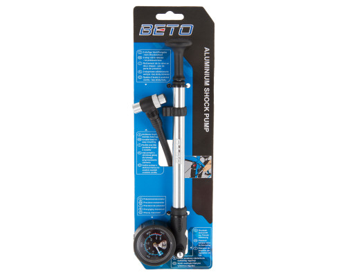 Насос 5-470275 для АМОРТИЗАЦИОННОЙ ВИЛКИ с манометром алюминиевый до 28бар/400PSI складной шланг ВЕТО