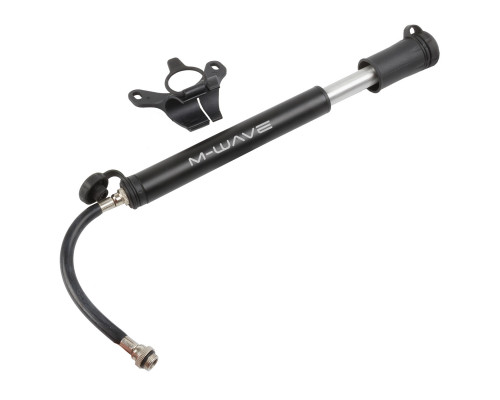 Насос 5-470280 алюминиевый шланг 150мм универсальный головка, 89г, заглушка, черный M-WAVE