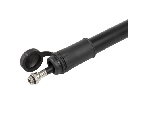 Насос 5-470280 алюминиевый шланг 150мм универсальный головка, 89г, заглушка, черный M-WAVE