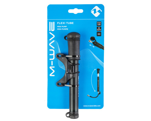 Насос 5-470280 алюминиевый шланг 150мм универсальный головка, 89г, заглушка, черный M-WAVE