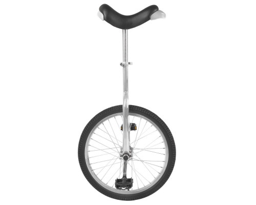 Уницикл 5-659321 20″ алюминиевый обод 36 спиц картриджные подшипники рама сталь серебристый