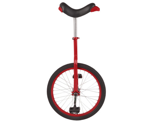 Уницикл 5-659324 20″ алюминиевый обод 36 спиц картриджные подшипники рама сталь красный