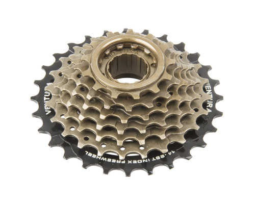 Кассета трещотка 5 скоростей 5-700173 5х14-28 черно-коричневая HG SHIMANO-совместимая VENTURA