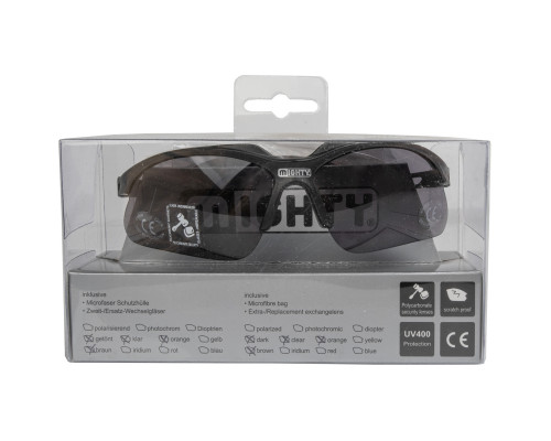 Очки 5-710138 солнцезащитные +чехол+прозр./красн./желтые сменные линзы RAYON FLEX4 MIGHTY