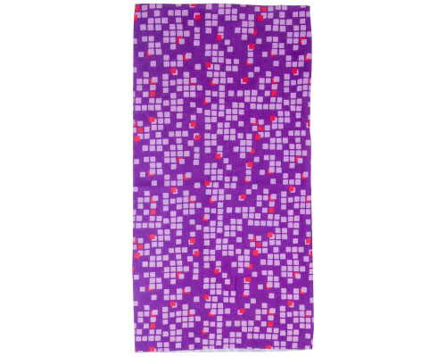 Бандана 5-715124 дышаший полиэстер с микрофиброй 24х48см бесшовная PURPLE SQUARED фиолетавая M-WAVE