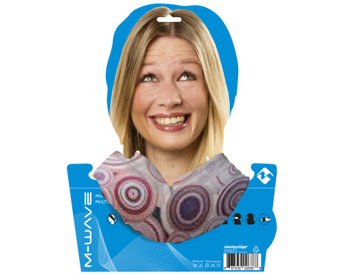 Бандана 5-715127 дышаший полиэстер с микрофиброй 24х48см бесшовная CRAZY RINGS M-WAVE