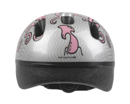 Шлем .детский/подростк. 5-731006 с сеточкой 6 отверстий 52-56см CURLY/розовый M-WAVE