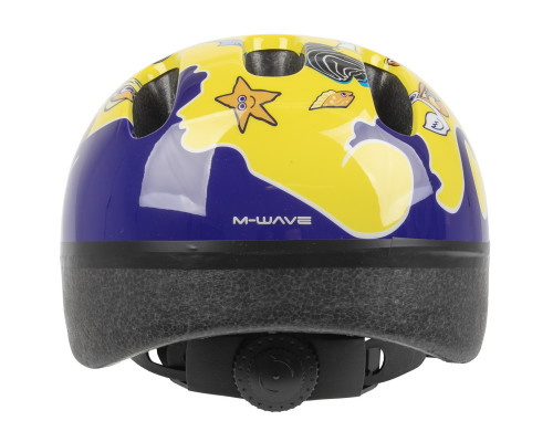 Шлем .детский/подростк. 5-731076 с сеточкой 6 отверстий 52-56см SEA WORLD/желтый M-WAVE