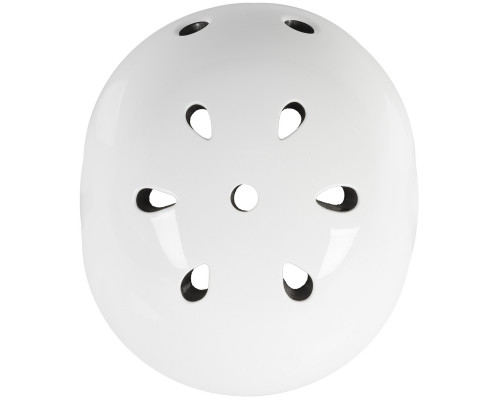 Шлем 5-731283 универс/ВМХ/FREESTYLE 11 отверстий, суперпрочный 58-61см лакир. белый VENTURA