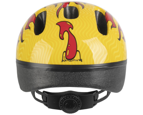 Шлем .детский/подростк. 5-734040 с сеточкой 6 отверстий 50-57см LITTLE DEVIL/красно-желтый M-WAVE