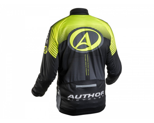 Велокуртка 8-7057471 утепел. FlowPro X7 ARP мембрана 10000/11000мм черно-неоново-желтая размер M AUTHOR
