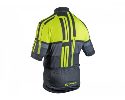 Велофутболка 8-7059790 MEN SPORT X7 линия ASC материал SPINN черно-неоново-желтая размер S AUTHOR