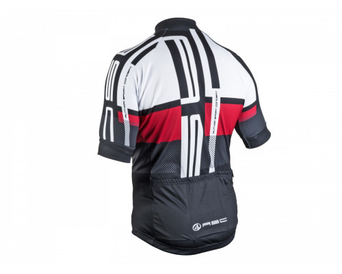 Велофутболка 8-7059801 MEN SPORT X7 линия ASC материал SPINN черно-бело-красная размер S AUTHOR