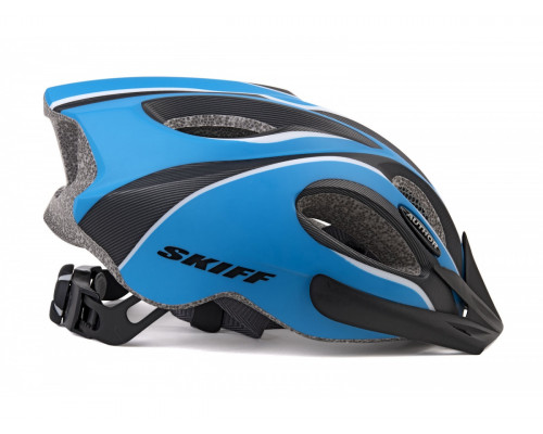 Шлем 8-9001273 спортитный с сеточкой Skiff 192 14 отверстий, INMOLD матовыйсине-черный 52-58см 271г. AUTHOR