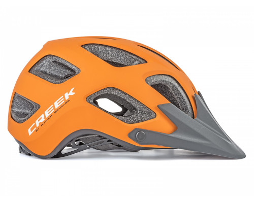 Шлем 8-9001490 спортитный CREEK HST 161 17 отверстий, ABS HARD SHELL/EPS матовый-оранж.-черный 54-57см AUTHOR