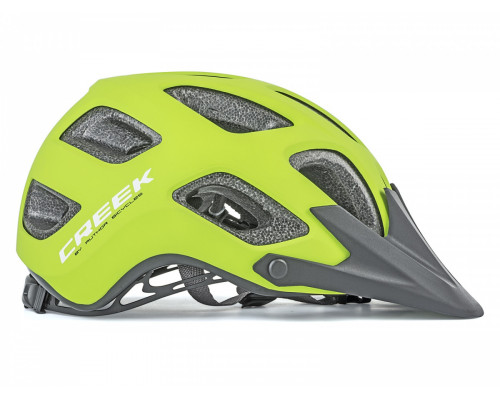 Шлем 8-9001494 спортитный CREEK HST 163 17 отверстий, ABS HARD SHELL/EPS матовый-зелено-черный 54-57см AUTHOR