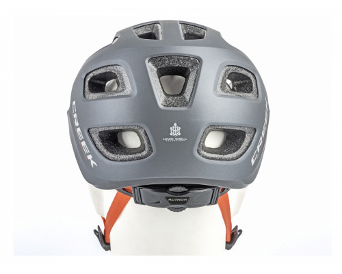 Шлем 8-9001496 спортитный CREEK HST 164 17 отверстий, ABS HARD SHELL/EPS матовый-серо-черный 54-57см AUTHOR