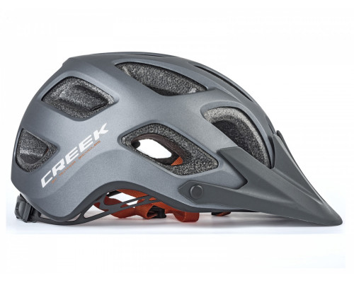 Шлем 8-9001496 спортитный CREEK HST 164 17 отверстий, ABS HARD SHELL/EPS матовый-серо-черный 54-57см AUTHOR