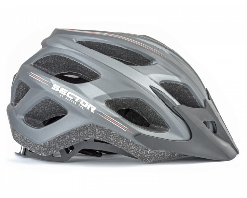 Шлем 8-9001496 спортитный CREEK HST 164 17 отверстий, ABS HARD SHELL/EPS матовый-серо-черный 54-57см AUTHOR