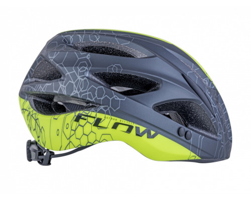 Шлем 8-9001680 спортитный Flow X9 191 Blk/Yel-Neon 17 отверстий, INMOLD черно-неоново-желтый 54-58см 263г. AUTHOR