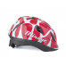 Шлем 8-9089971 с сеточкой Mirage 196 INMOLD детский/подростковый 12 отверстий, красно-белый 48-54см AUTHOR