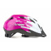 Шлем 8-9090012 с сеточкой Trigger 171 Pnk INMOLD подростковый 12 отверстий, бело-розовый 52-56см AUTHOR