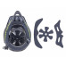 Шлем 8-9110380 Freeride/DH FullFace ABS-HARD SHELL суперпрочный Hot Shot INMOLD 193 Matt Blk 17 отверстий, черныйматовый 54-58см AUTHOR