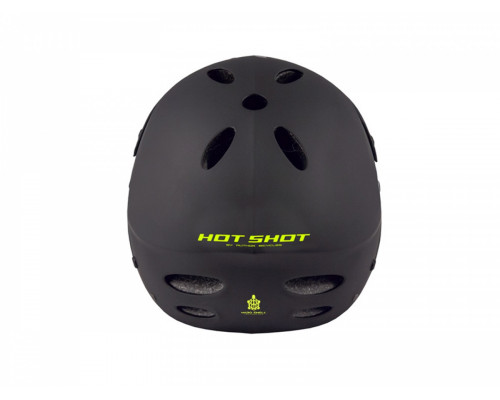 Шлем 8-9110380 Freeride/DH FullFace ABS-HARD SHELL суперпрочный Hot Shot INMOLD 193 Matt Blk 17 отверстий, черныйматовый 54-58см AUTHOR