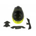 Шлем 8-9110387 Freeride/DH/BMX/Enduro FullFace ABS-HARD SHELL суперпрочный Hot Shot HST X9 191 Yell-Neon/Blk 17 отверстий, неоново-желтый 52-54см AUTHOR