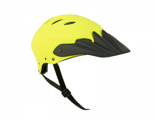 Шлем 8-9110387 Freeride/DH/BMX/Enduro FullFace ABS-HARD SHELL суперпрочный Hot Shot HST X9 191 Yell-Neon/Blk 17 отверстий, неоново-желтый 52-54см AUTHOR