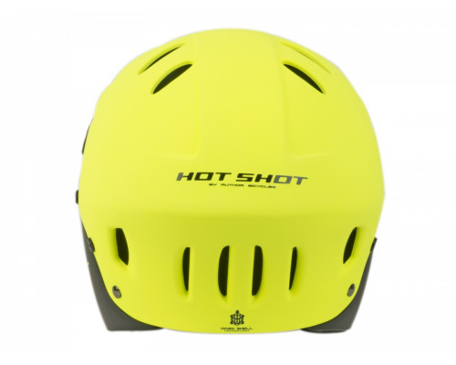 Шлем 8-9110387 Freeride/DH/BMX/Enduro FullFace ABS-HARD SHELL суперпрочный Hot Shot HST X9 191 Yell-Neon/Blk 17 отверстий, неоново-желтый 52-54см AUTHOR