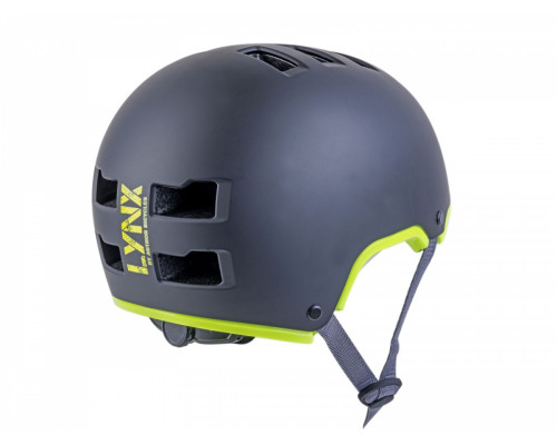 Шлем 8-9110420 универс/ВМХ/FREESTYLE Lynx X9 HARD SHELL 191 MattBlk/Yell-Neon 10 отверстий, суперпрочный чернo-неоново желт. 54-58см AUTHOR