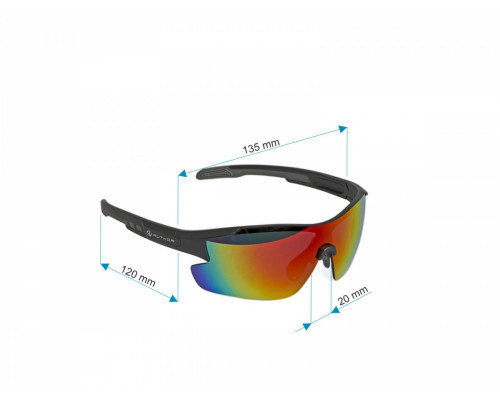 Очки 8-9201101 солнцезащ+чехол+кейс+прозр/желт/темная категория 3 ударопрочные поликарбонатные линзы, НЕОНОВАЯ оправа Vision LX AUTHOR