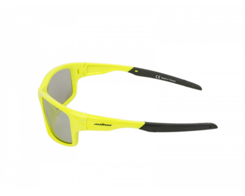 Очки 8-9201310 ДЕТСКИЕ солнцезащитные категория 2 100% защита от UV, зеркал поверхность ударопрочные поликарбонат, неоново-желтая оправа 22гр. Indee Junior AUTHOR