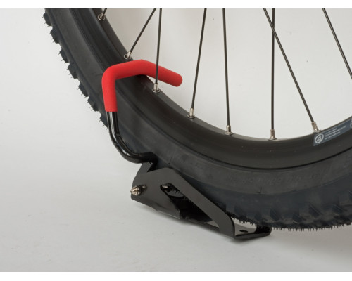 Держатель вело 8-10003220 настенный торцевой складной ″вертикальный″ сталь черный AUTHOR