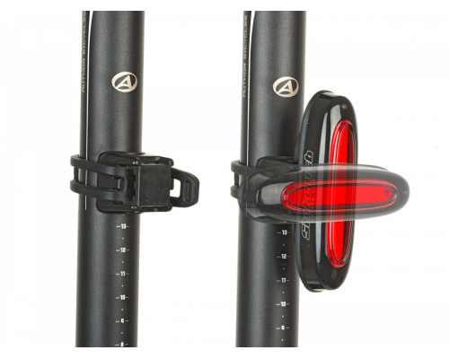 Фонарь 8-12039133 задний 1диод повышенной яркости COB/3функции A-Stake USB красный вертикальный/горизонтальный, прорезининый AUTHOR