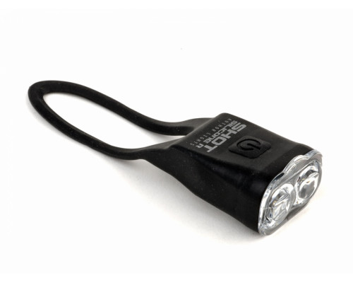 Фонарь 8-12039160 задний 2диода 7люмен/2функцииSILICONE R до 600м, быстросъемный черный с батарейками AUTHOR