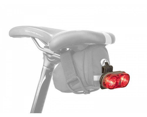 Фонарь 8-12039165 задний 2диода0,5W 20люмен/2функции A-Duplex X7 20lm быстросъемный красный с батарейками AUTHOR