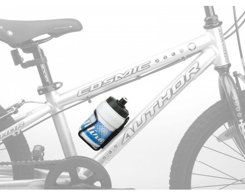 Флягодержатель 8-14000990 ABC- JUNIOR алюминиевый мини для детских вело черный AUTHOR