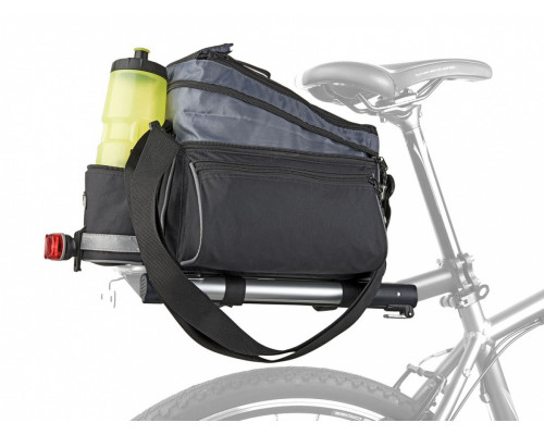 Сумка 8-15000000 на багажник A-N216 с плечевым ремнем V=7-9л 28 x14 x17см черная AUTHOR